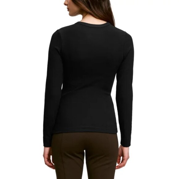 Banana Republic Women's Ribbed Crewneck Long Sleeve T-shirt, 2-pack - Picture 4 of 7